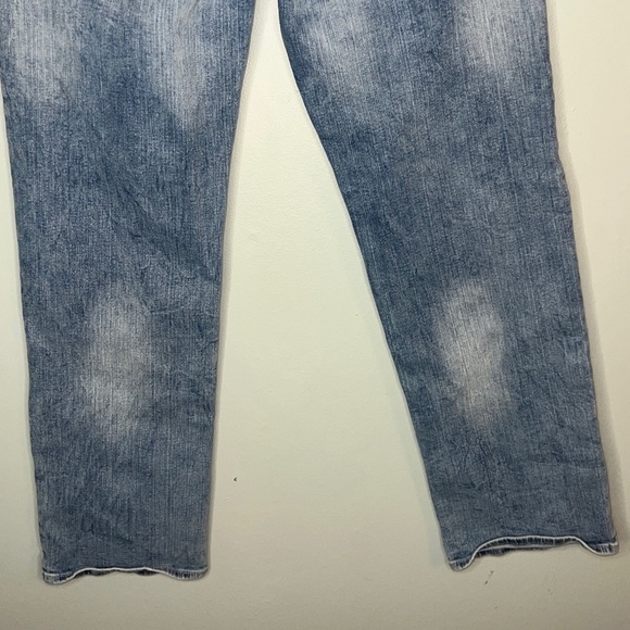 Decree Flex Denim Straight Light Wash Jeans Stitched Designed Pockets Size 30x30 - Picture 5 of 9